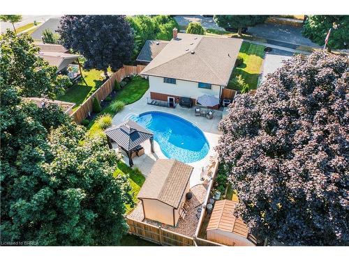 2 Spartan Drive, Brantford, ON - Outdoor With In Ground Pool