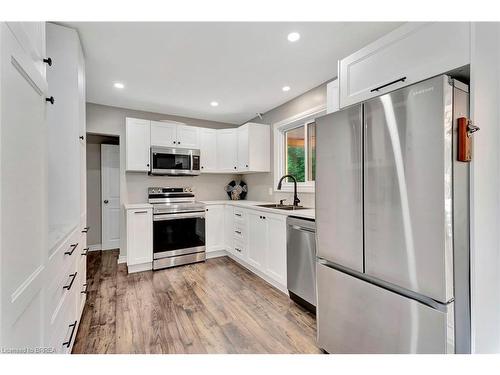 200 Memorial Drive, Brantford, ON - Indoor Photo Showing Kitchen With Stainless Steel Kitchen With Double Sink