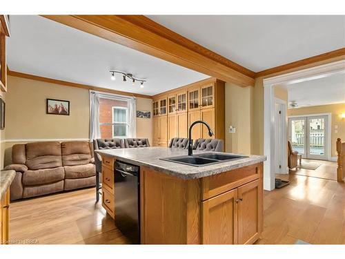 40 Egerton Street, Brantford, ON - Indoor Photo Showing Kitchen With Double Sink