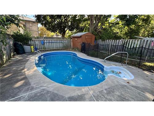 40 Egerton Street, Brantford, ON - Outdoor With In Ground Pool With Backyard