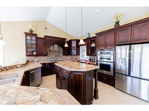 49 River Road, Brantford, ON - Indoor Photo Showing Kitchen With Double Sink With Upgraded Kitchen