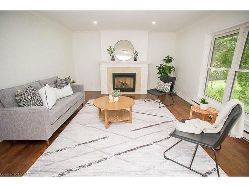 240 Johnson Road, Brantford, ON - Indoor Photo Showing Living Room With Fireplace