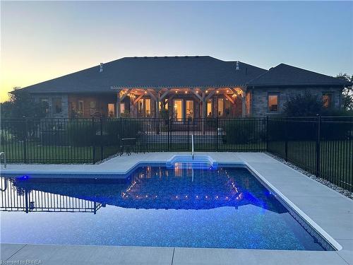 372 Mclean School Road, St. George, ON - Outdoor With In Ground Pool With Deck Patio Veranda