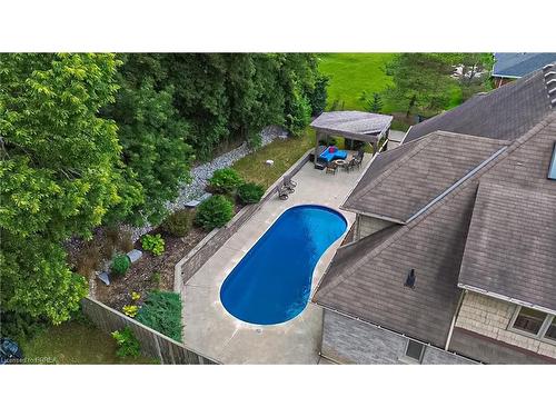 12 North Street, Brantford, ON - Outdoor With In Ground Pool