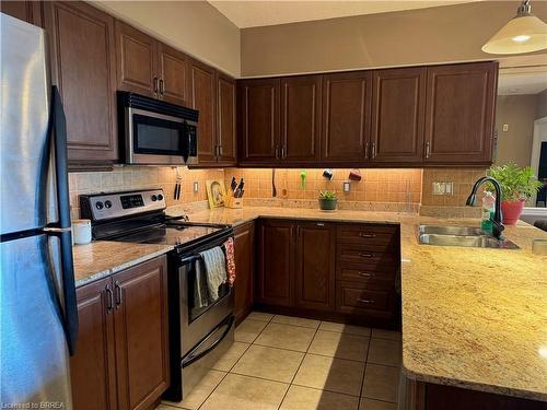 403-47 Caroline Street N, Hamilton, ON - Indoor Photo Showing Kitchen With Stainless Steel Kitchen With Double Sink