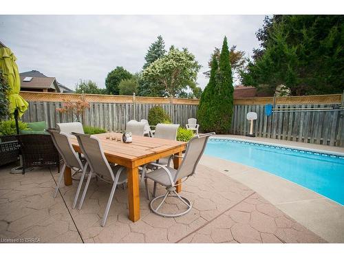 54 Blackfriar Lane, Brantford, ON - Outdoor With In Ground Pool With Deck Patio Veranda With Backyard