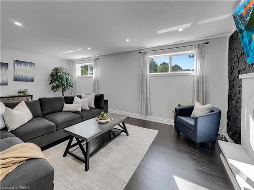 29 Ashgrove Avenue, Brantford, ON - Indoor Photo Showing Living Room With Fireplace