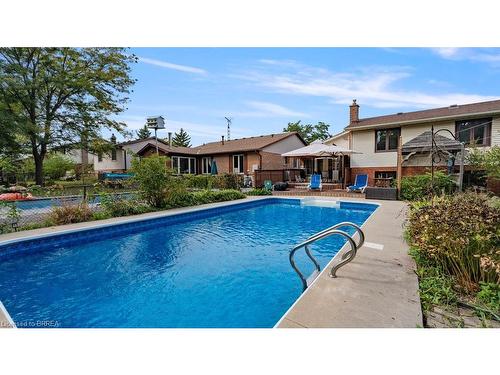 11 Ravine Crescent, Townsend, ON - Outdoor With In Ground Pool With Backyard