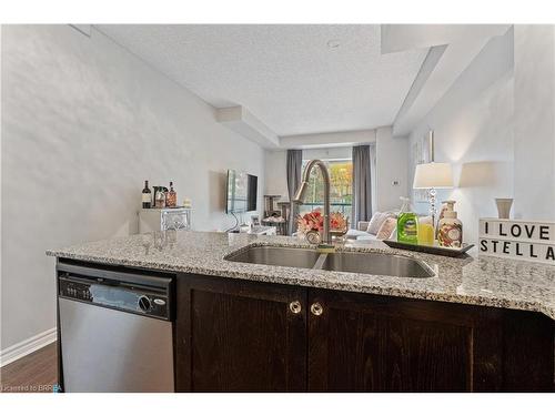 410-170 Water Street N, Cambridge, ON - Indoor Photo Showing Kitchen With Double Sink