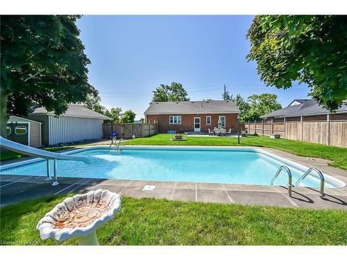 134 Queensway Drive, Brantford, ON - Outdoor With In Ground Pool With Backyard