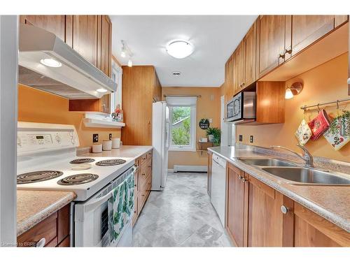 8 Wesley Avenue, Brantford, ON - Indoor Photo Showing Kitchen With Double Sink