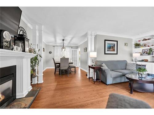 31 Harvest Lane, Brantford, ON - Indoor Photo Showing Living Room With Fireplace