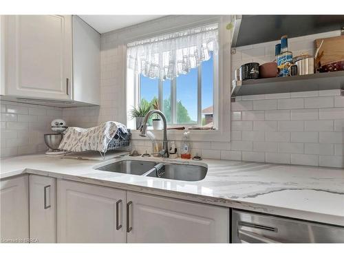 157 Terrace Hill Street, Brantford, ON - Indoor Photo Showing Kitchen With Double Sink