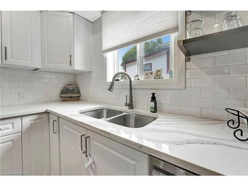 157 Terrace Hill Street, Brantford, ON - Indoor Photo Showing Kitchen With Double Sink