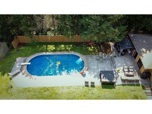 378 Mount Pleasant Road, Brantford, ON - Outdoor With In Ground Pool With Backyard