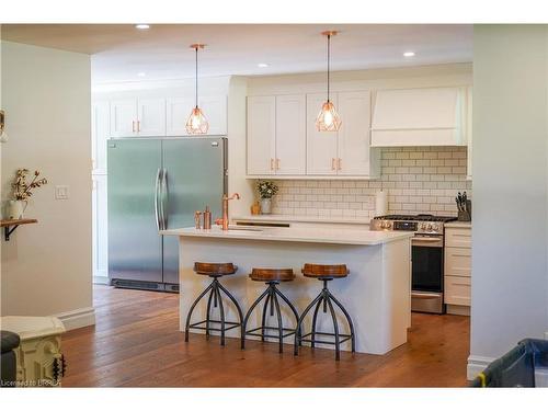 378 Mount Pleasant Road, Brantford, ON - Indoor Photo Showing Kitchen With Stainless Steel Kitchen With Upgraded Kitchen