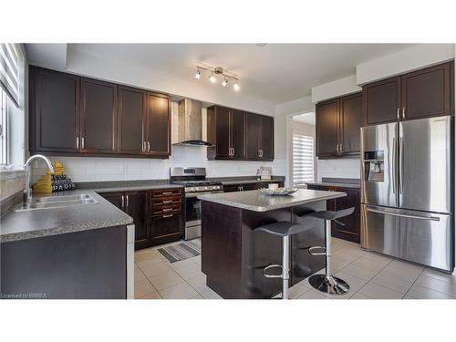 2 Turnbull Drive, Brantford, ON - Indoor Photo Showing Kitchen With Double Sink