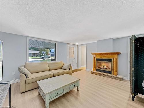 24 Kensington Avenue, Brantford, ON - Indoor Photo Showing Living Room With Fireplace