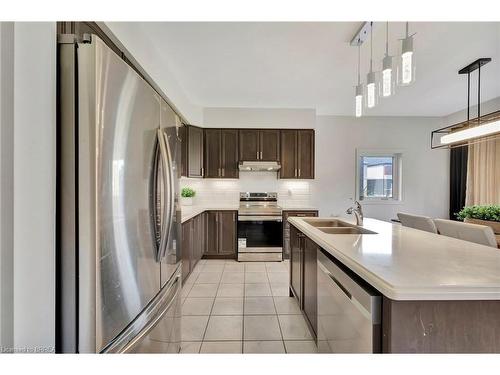 6 Tarrison Street, Brantford, ON - Indoor Photo Showing Kitchen With Stainless Steel Kitchen With Double Sink With Upgraded Kitchen