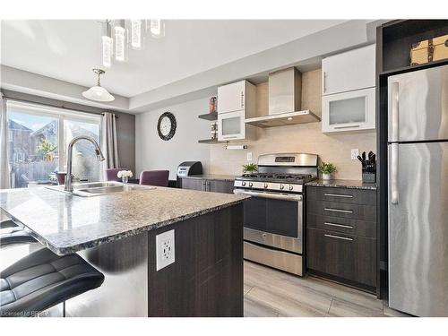 247 Powell Road, Brantford, ON - Indoor Photo Showing Kitchen With Double Sink With Upgraded Kitchen