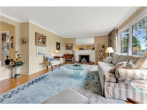 78 Ava Road, Brantford, ON - Indoor Photo Showing Living Room With Fireplace