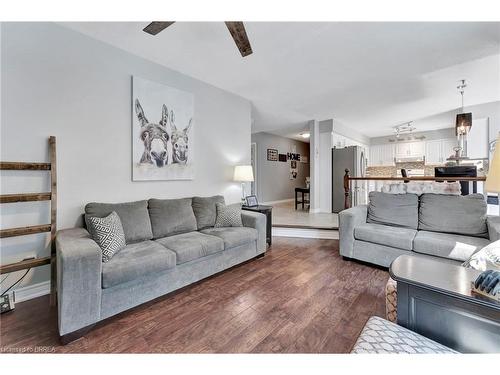 11 Beckett Drive, Brantford, ON - Indoor Photo Showing Living Room With Fireplace