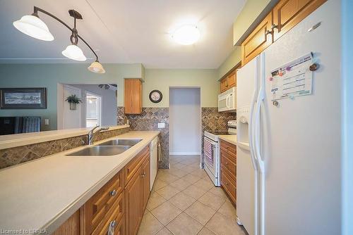 20 Allwood Street, Brantford, ON - Indoor Photo Showing Kitchen With Double Sink