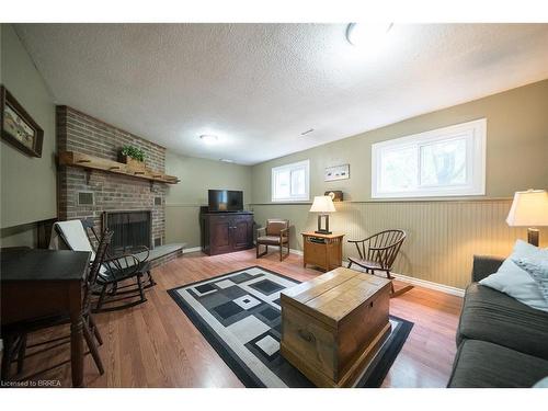 60 Fieldgate Drive, Brantford, ON - Indoor Photo Showing Living Room With Fireplace