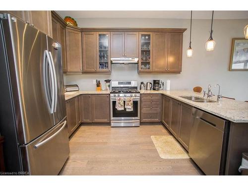 389 Erie Avenue, Brantford, ON - Indoor Photo Showing Kitchen With Stainless Steel Kitchen With Double Sink