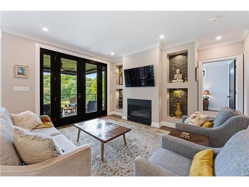 55 Beechnut Lane, Port Dover, ON - Indoor Photo Showing Living Room With Fireplace