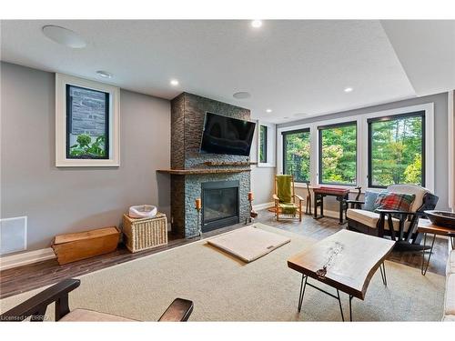 55 Beechnut Lane, Port Dover, ON - Indoor Photo Showing Living Room With Fireplace