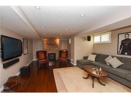 51 Queensway Drive, Brantford, ON - Indoor Photo Showing Living Room With Fireplace