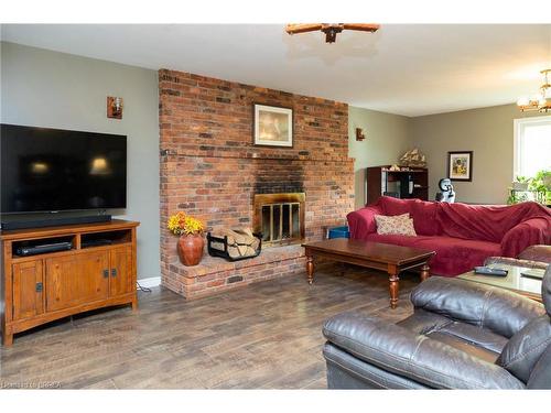 93 Simcoe Street, Scotland, ON - Indoor Photo Showing Living Room With Fireplace