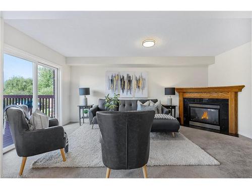 1230 Lowrie Street, Innisfil, ON - Indoor Photo Showing Living Room With Fireplace