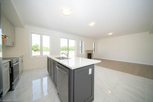 74 Granka Street, Brantford, ON - Indoor Photo Showing Kitchen With Double Sink