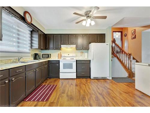 27 Cumberland Street, Brantford, ON - Indoor Photo Showing Kitchen With Double Sink