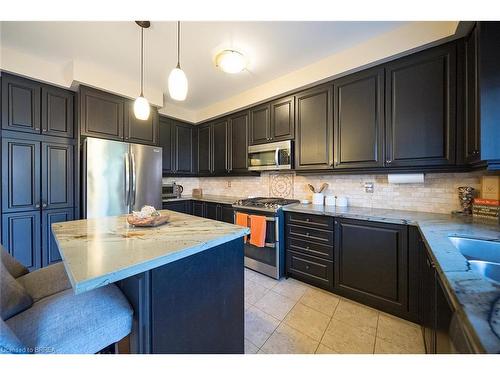 19 Humphrey Street, Waterdown, ON - Indoor Photo Showing Kitchen With Stainless Steel Kitchen With Upgraded Kitchen