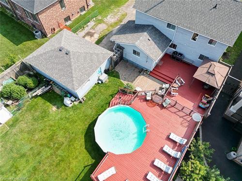 25 West Avenue, Stoney Creek, ON - Outdoor With Above Ground Pool