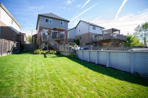 200 Mcguiness Drive, Brantford, ON - Outdoor With Above Ground Pool With Deck Patio Veranda With Backyard