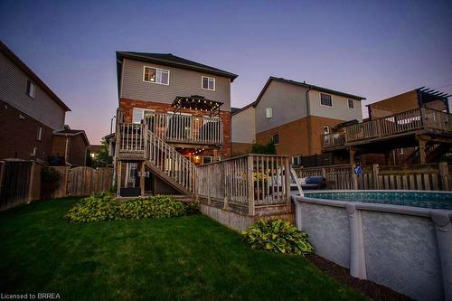 200 Mcguiness Drive, Brantford, ON - Outdoor With Above Ground Pool With Deck Patio Veranda With Exterior