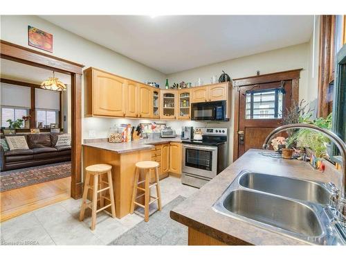 42 Mountain Avenue, Hamilton, ON - Indoor Photo Showing Kitchen With Double Sink