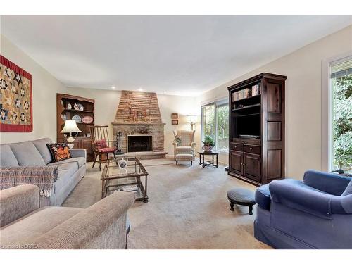 84 Creighton Road, Dundas, ON - Indoor Photo Showing Living Room With Fireplace