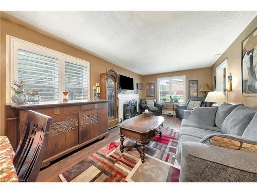 388 Marlborough Street, Brantford, ON - Indoor Photo Showing Living Room With Fireplace