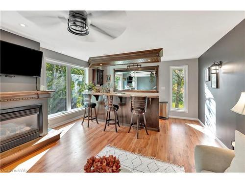 1026 2Nd Conc Rd Str Road, Delhi, ON - Indoor Photo Showing Living Room With Fireplace