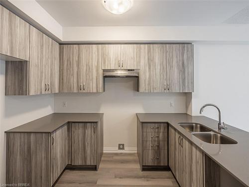 402-585 Colborne Street E, Brantford, ON - Indoor Photo Showing Kitchen With Double Sink