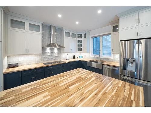 2 Carroll Lane, Brantford, ON - Indoor Photo Showing Kitchen With Stainless Steel Kitchen With Upgraded Kitchen