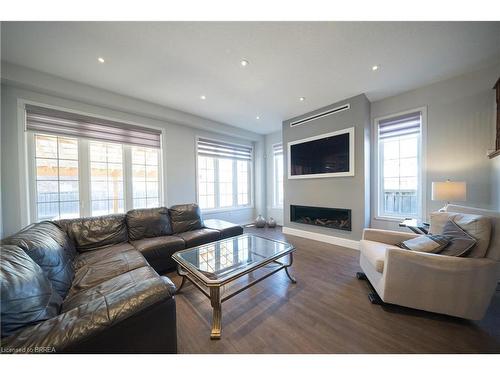 2 Carroll Lane, Brantford, ON - Indoor Photo Showing Living Room With Fireplace