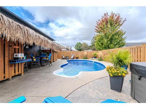 32 Mcintosh Court, Brantford, ON - Outdoor With In Ground Pool