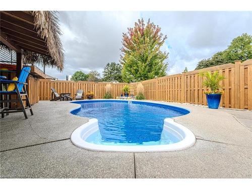 32 Mcintosh Court, Brantford, ON - Outdoor With In Ground Pool With Backyard