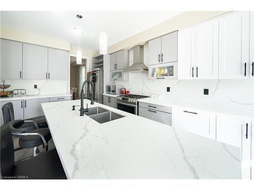 102 Gillespie Drive, Brantford, ON - Indoor Photo Showing Kitchen With Double Sink With Upgraded Kitchen